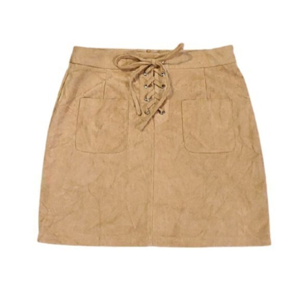 [Boohoo] Back Zip Mini Skirt- Size 8